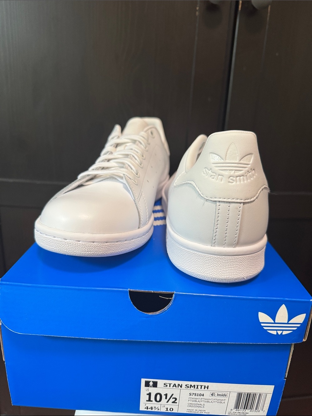 adidas White Stan Smith Leather Sneakers